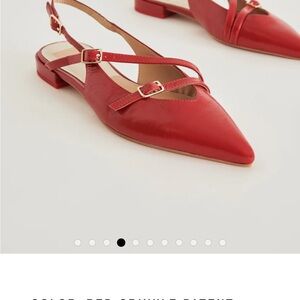 SOLD - Dolce Vita Red Patent Leather Women's Flats, Sz 8.5